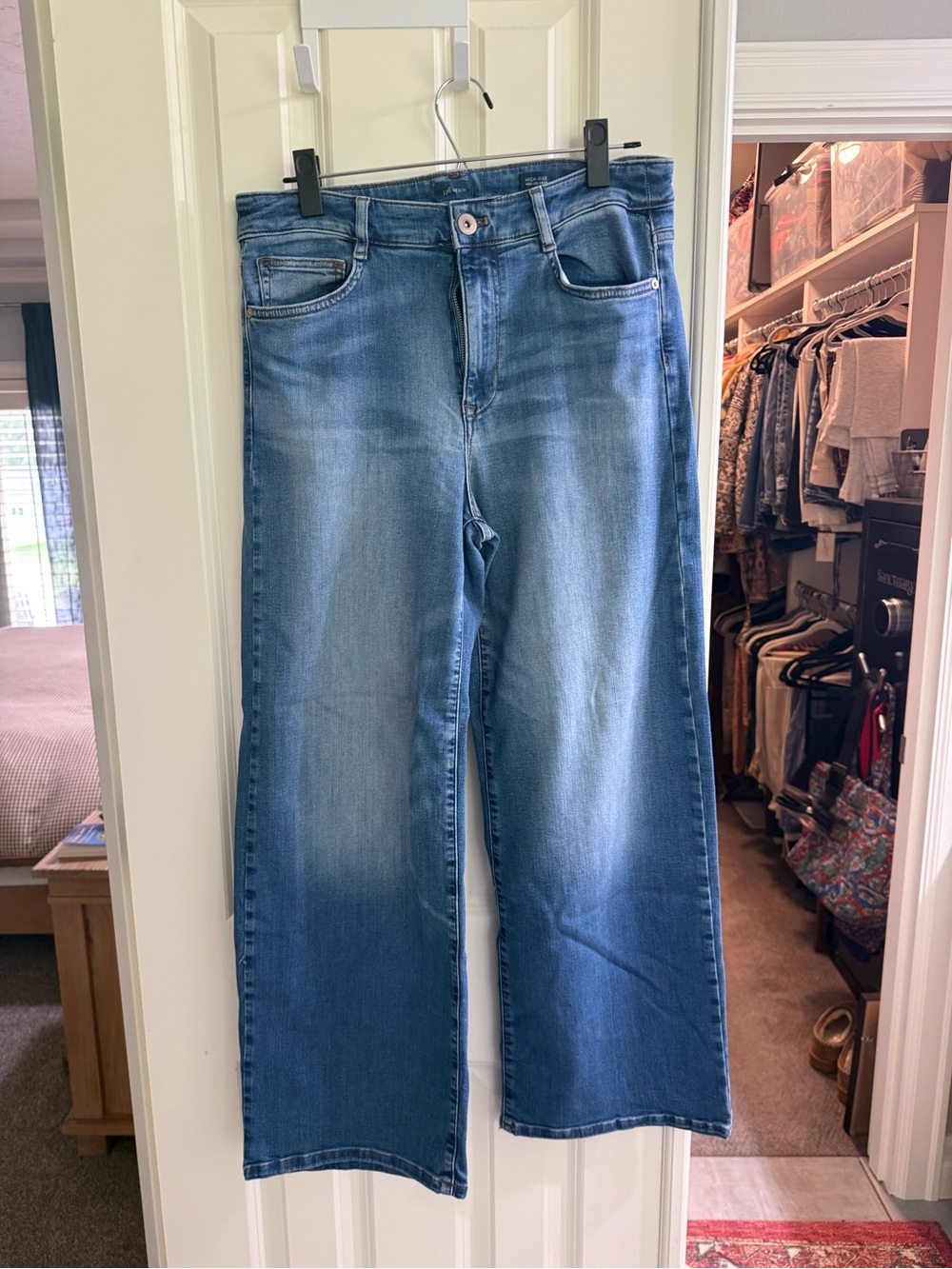 J. Jill Light Blue Cropped Wide Leg Jeans